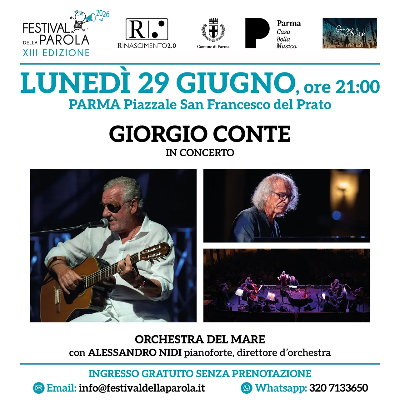 GIORGIO CONTE IN CONCERTO